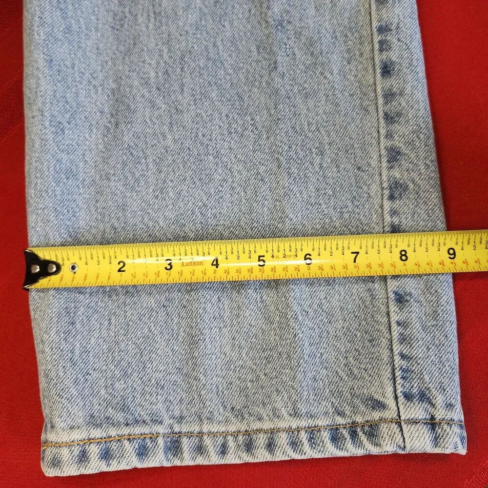 Vtg 90s Y2K Levis Orange Tab Jeans Mens 44x32 Relaxed Fit Light Wash Denim USA